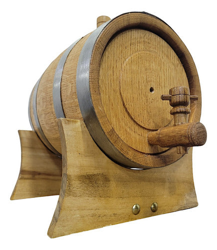 Cask Beer Dispensers Barril Barrica De Roble Francés 2 Litros Vino, Whisky, Licor 0