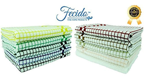 Fecido Classic Kitchen Towels with Hanging Loop 1