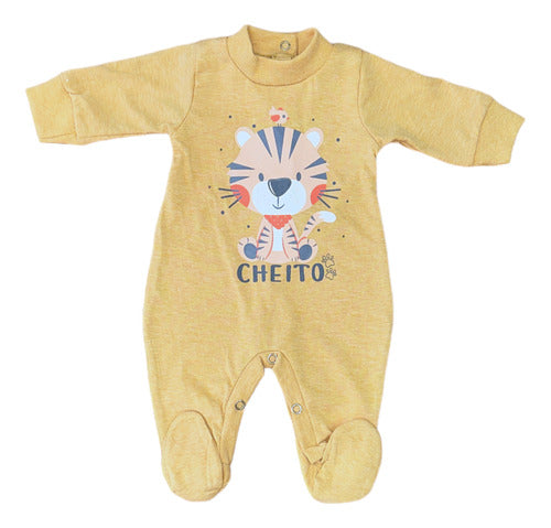 Baby Onesie with Feet in Pure Cotton by Cheito 35