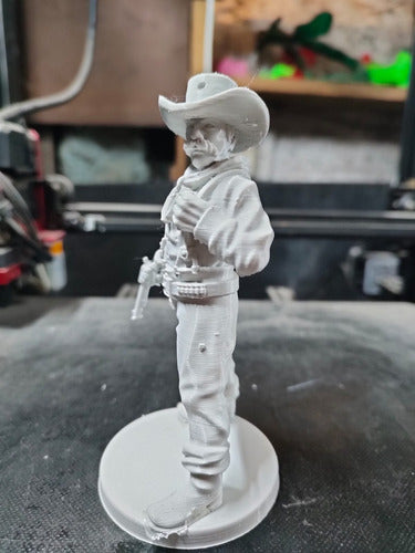 Cowboys on Foot Model 4, Scale 1/16 (12cm), White Color 6