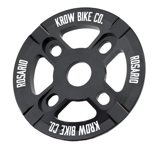 Krow BMX Guardian Plate 28t CNC Aluminum Pro Line! Black 1