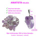 Small Amethyst Stone Natural Amethyst Charms Edone 2