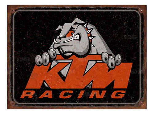 Altachapa Rustic Metal Sign KTM Motocross Sport Motorcycles 0