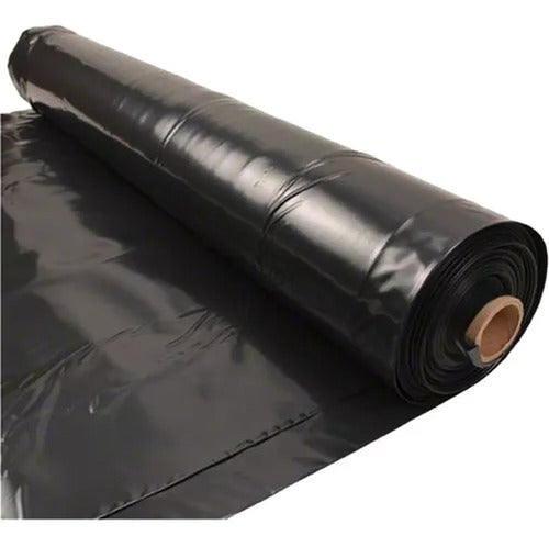 GPI Rollo Nylon Polietileno Negro 6mts 200mic 50mts Obra Pisos 0