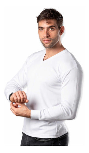 Elifec Thermal Long Sleeve V-Neck Shirt 0