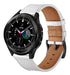 EL-BAZAR Malla De Cuero Samsung Galaxy Watch 4 Band 40mm 44mm Blanca 0