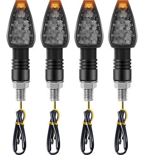 Frienda Sequential Turn Signal Lights for Motorcycles 12V Front and Rear Pack of 4 0