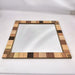 República Diseño Decorative Wall Mirror Square Frame Multi Wood 50x50 1