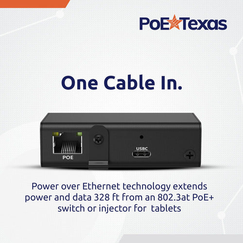 Poe Texas Gigabit Poe A Usbc 30 Entrega De Energía Y Datos 1