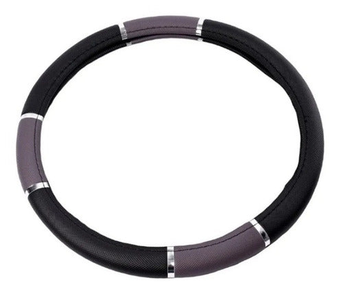 Oregon Reflective PVC Steering Wheel Cover Black/Grey 38cm Cars 0