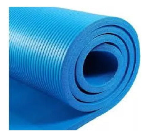 Genérica Yoga Mat Pilates Fitness Gym 8mm + Strap 3