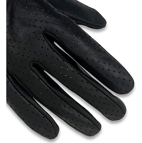 Zluxurq Full Mesh Leather Driving Gloves for Women 4