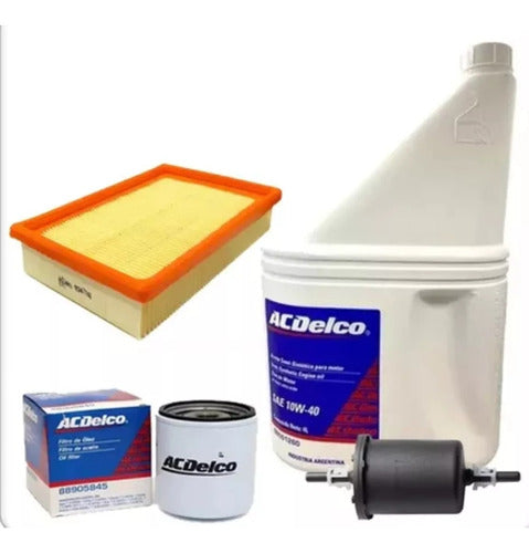 Kit ACDelco Oil and 3 Filters for Chevrolet Agile Spare Parts 0