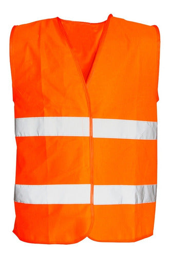 Reflective Regulatory Vest for Road Safety Motorcycle License Plate 1