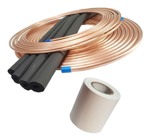 Air Conditioning Installation Kit Pipes 1/4 And 1/2 4 Meters 1
