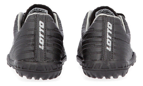 Youth Lotto Solista Sof 800 Turf Soccer Shoes in Black and Gray by Dexter 2