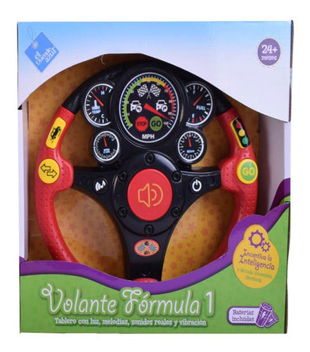 El Duende Azul Interactive Steering Wheel with Real Lights and Sounds for Babies 3