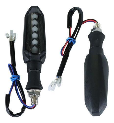 Faros Luz De Giro Guiño Led Ambar Posicion Blanca Azul 12v 3