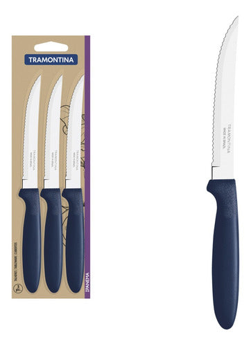 Ipanema Blue 3-Piece Barbecue Knife Set - 23360/315 0