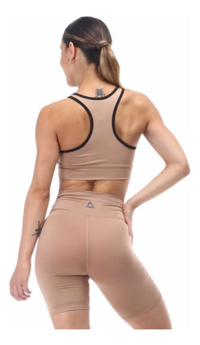 Ludmila Set: Top and Cycling Shorts Combo in Aerofit SW Tul Combination 29