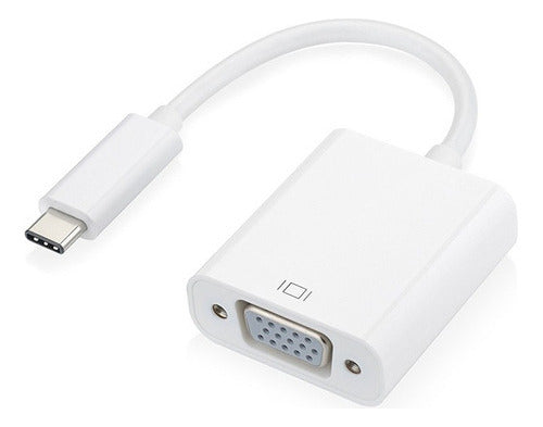 Cabo Adaptador Usb Tipo C 3.1 Para Vga Macbook Usb-c 1080p 0