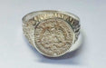 Wainbergjoyas Silver 900 Coin Ring Size 17 1