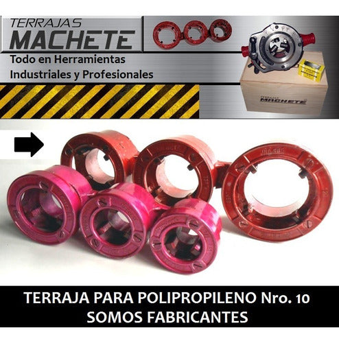 Machete Pipe Threader Nº10 for 1.1/4 - 1.1/2 - 2 PVC Pipes 2