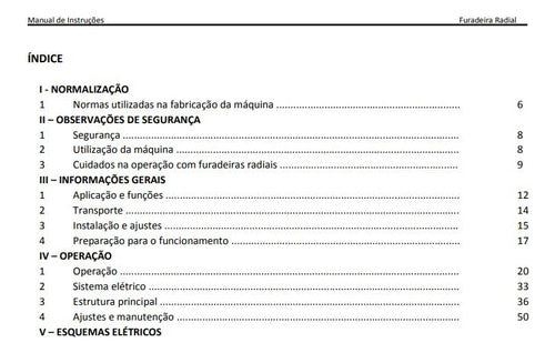 Manual De Furadeira Radial Frn 60x1600mm Em Pdf 1