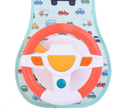 Fun Steering Wheel for Car with Lights and Sound 7436 - Volante Divertido Para Auto Con Luces Y Sonido Mt3 7436 Ttm