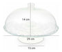 Glass Cake Stand with Pedestal and Dome Lid Round Box 1