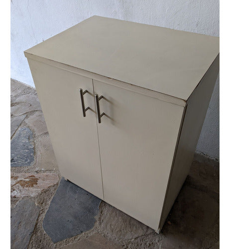 Mueble Auxiliar Rodante, 2 Puertas Y 1 Estante, Alto 73cm 1