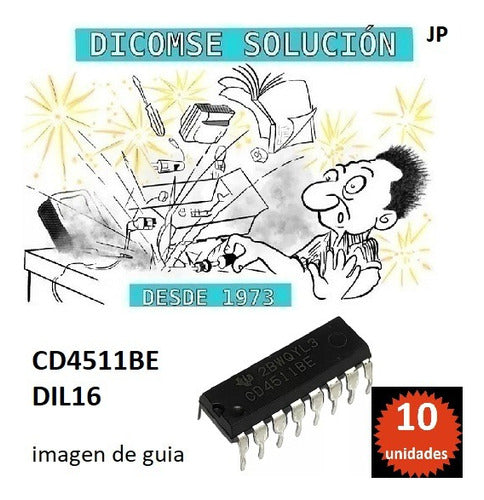 RCA Cd4511be Cd4511 Cmos Bcd/7seg Latch/decoder Dil16 X 10 Unida 0