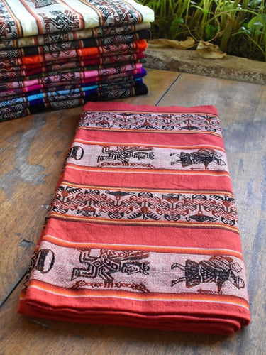 Pack of 2 Aguayo Norteño Inca Blankets 1.15 x 1.15 3