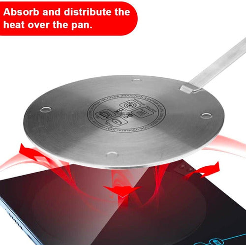 Adaptador Universal Induccion Acero Inoxidable Difusor 2