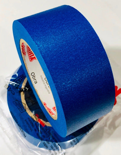 Rapifix Blue Paper Tape for Painters 48mm Pack of 3 1