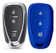 NL Cubre Volante + Funda Llave Silicona Chevrolet Cruze Azul 4