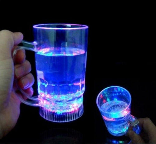 30  Vasos Chops Luminosos 3 Led C/u 1