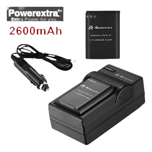 Nikon EL23 Battery + Charger for Coolpix P900s P9 1