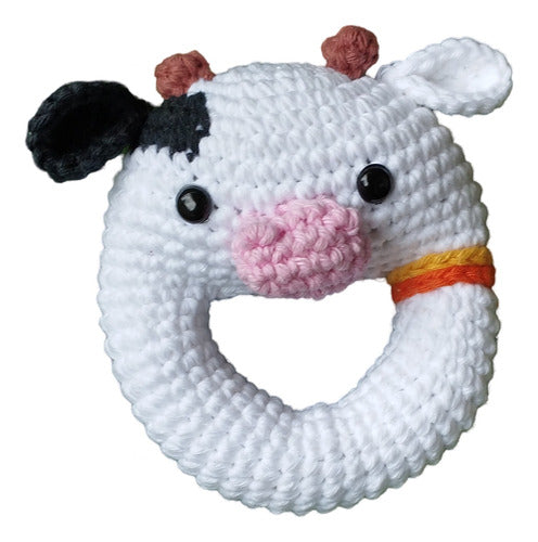 Sonajero Vaquita Crochet 0