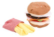 Fabric Hamburger Toy Set - Fabric Food Play 0
