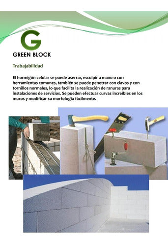 Green Block Cellular Concrete Bricks No Brimax X Pallet 7