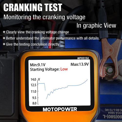 Mp0515a Herramienta Prueba Alternador Probador Batería 12v 3