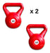 Roble Fitness Kettlebell Kit 10kg Plastic Dumbbell Pack of 2 5