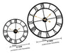 Qukueoy 16-Inch Large Metal Wall Clock Industrial Decor 3