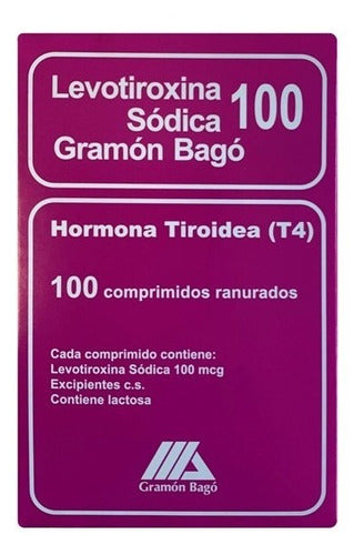 Gramón Bagó Levotiroxina Sódica 100mgs X 100 Comp.(T4, Tecuatro) 0