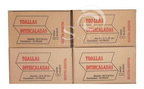 Toallas Papel Intercaladas Blanca Higiene De Manos Caja 0