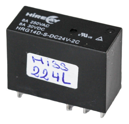 Relay Rele 8a 250v 2 Invers Bobina 24v 8 Patas Miss224l Htec 0