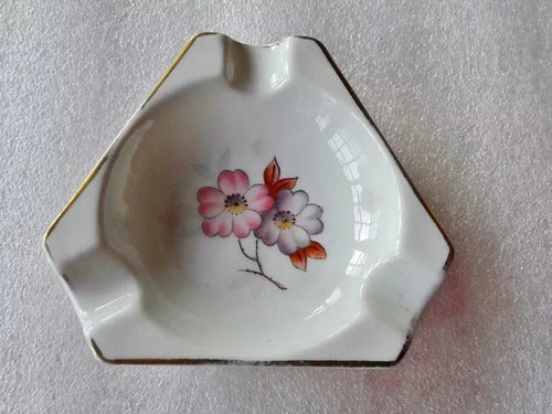 Antiguo Cenicero Verbano De Porcelana, Años 50 0