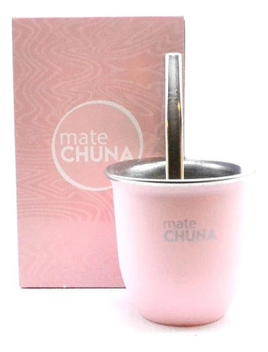 Chuna Mate Chuna Rosa Acero Inoxidable Termico + Bombilla 0