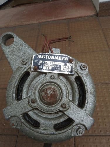 Motor Mono/trifásico 1/2hp C/embrague Para Máquina De Coser 2